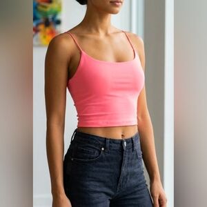 5 For $25✨️Y2K 90's Womens Size Medium Hot Pink Tank Top Cropped Soft Shirt